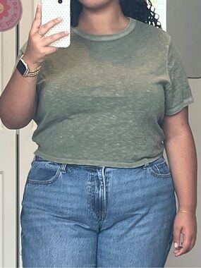 Aerie Open Back Cropped Tee